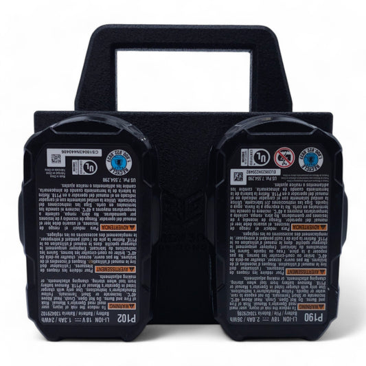 18V Battery Holder Caddy - 4 Slot Organizer Compatible with Ryobi One+1