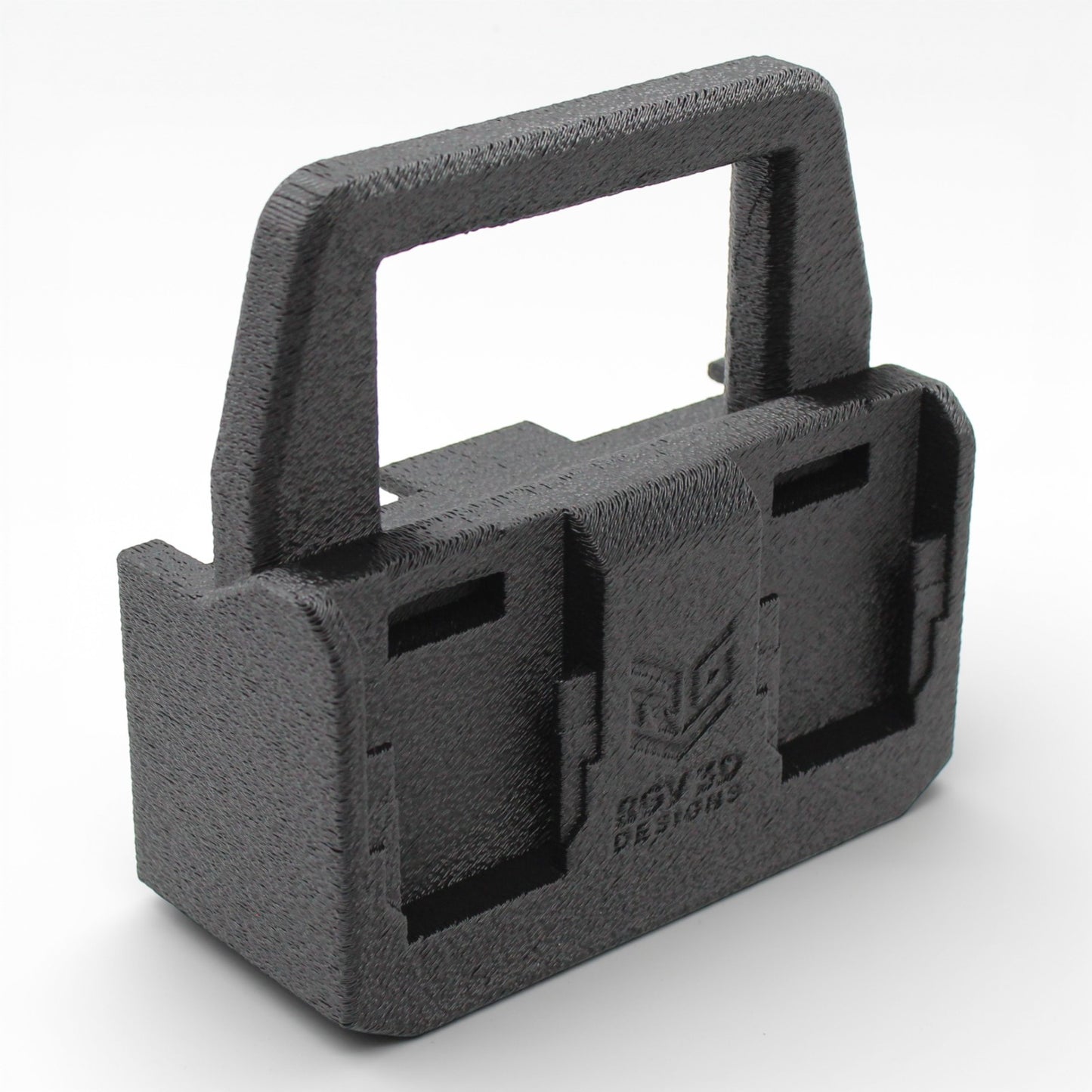 4 Slot Battery Caddy Carrying Holder Compatible w DeWalt 20V 60V & Milwaukee M1815