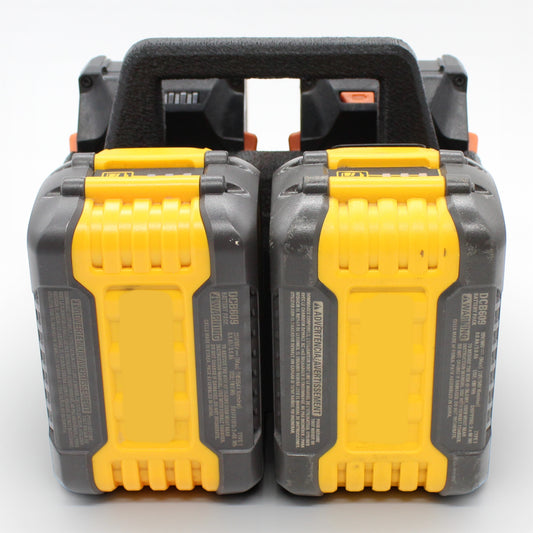 4 Slot Battery Caddy Carrying Holder Compatible w DeWalt 20V 60V & RIDGID 18V