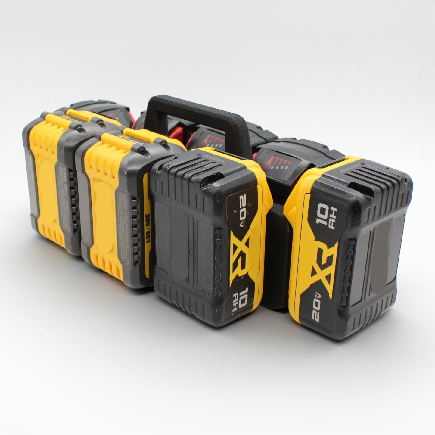 8 Slot Battery Caddy Carrying Holder Compatible w DeWalt 20V 60V & Milwaukee M186