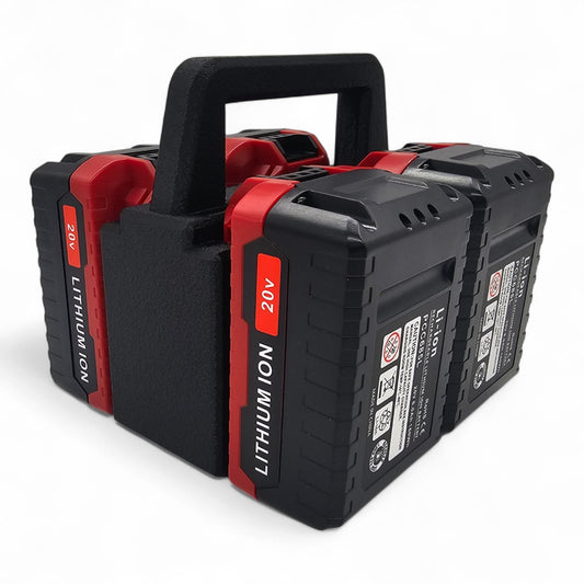 4-Slot Battery Caddy Holder Organizer Compatible with Porter Cable 20V0