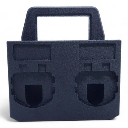 18V Battery Holder Caddy - 4 Slot Organizer Compatible with Ryobi One+12