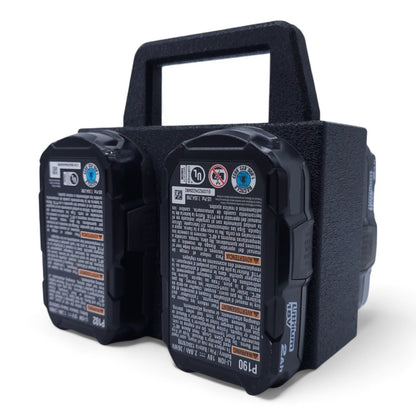 18V Battery Holder Caddy - 4 Slot Organizer Compatible with Ryobi One+2