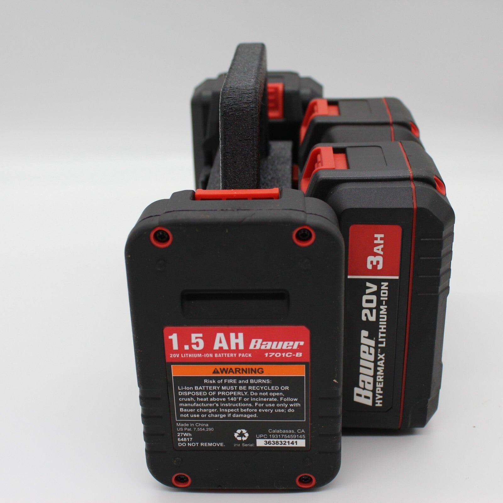 Bauer 20V 6 Slot Battery Caddy Carrying Case Battery Holder5