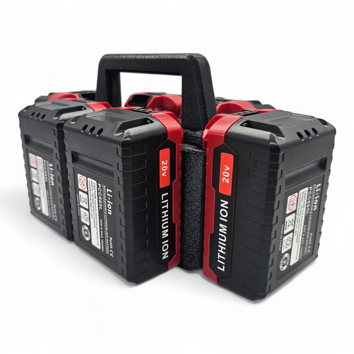 6-Slot Battery Caddy Holder Organizer Compatible with Porter Cable 20V2