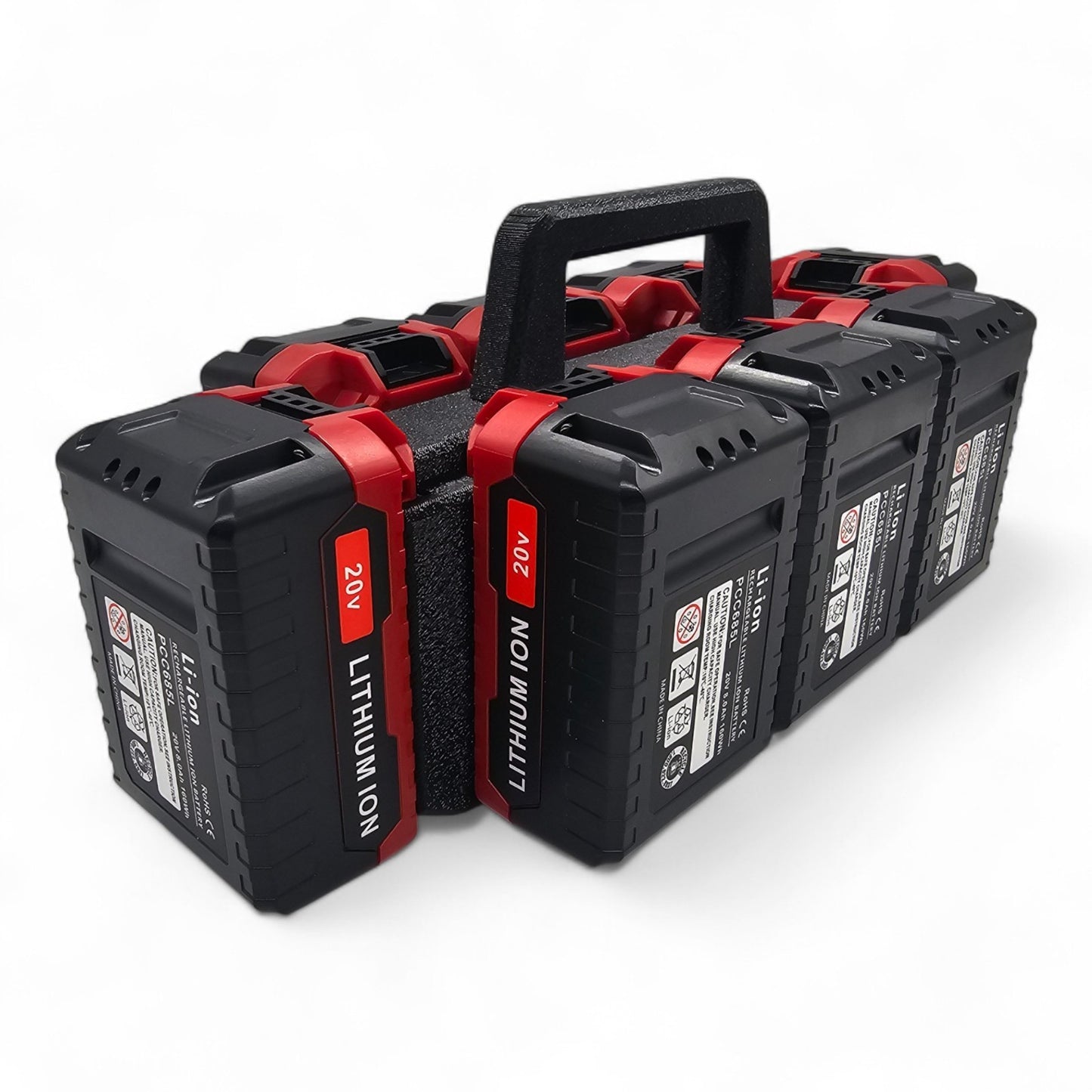 8-Slot Battery Caddy Holder Organizer Compatible with Porter Cable 20V2