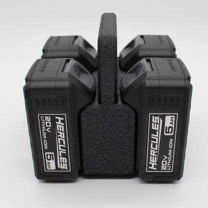 Hercules 20V  4 Slot Battery Caddy Carrying Case Battery Holder1