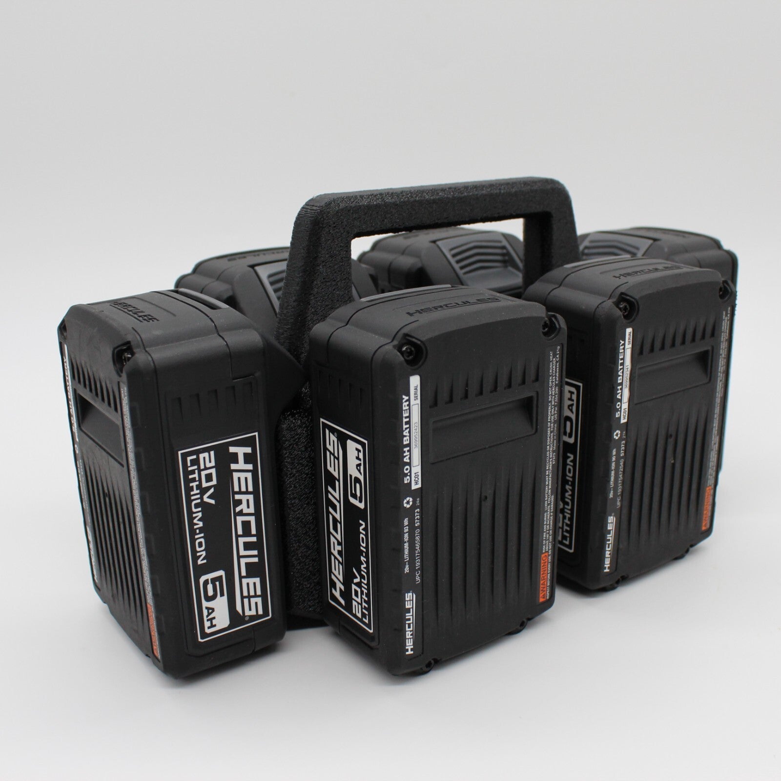 Hercules 20V 6 Slot Battery Caddy Carrying Case Battery Holder6