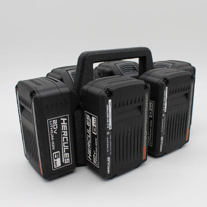 Hercules 20V 6 Slot Battery Caddy Carrying Case Battery Holder6