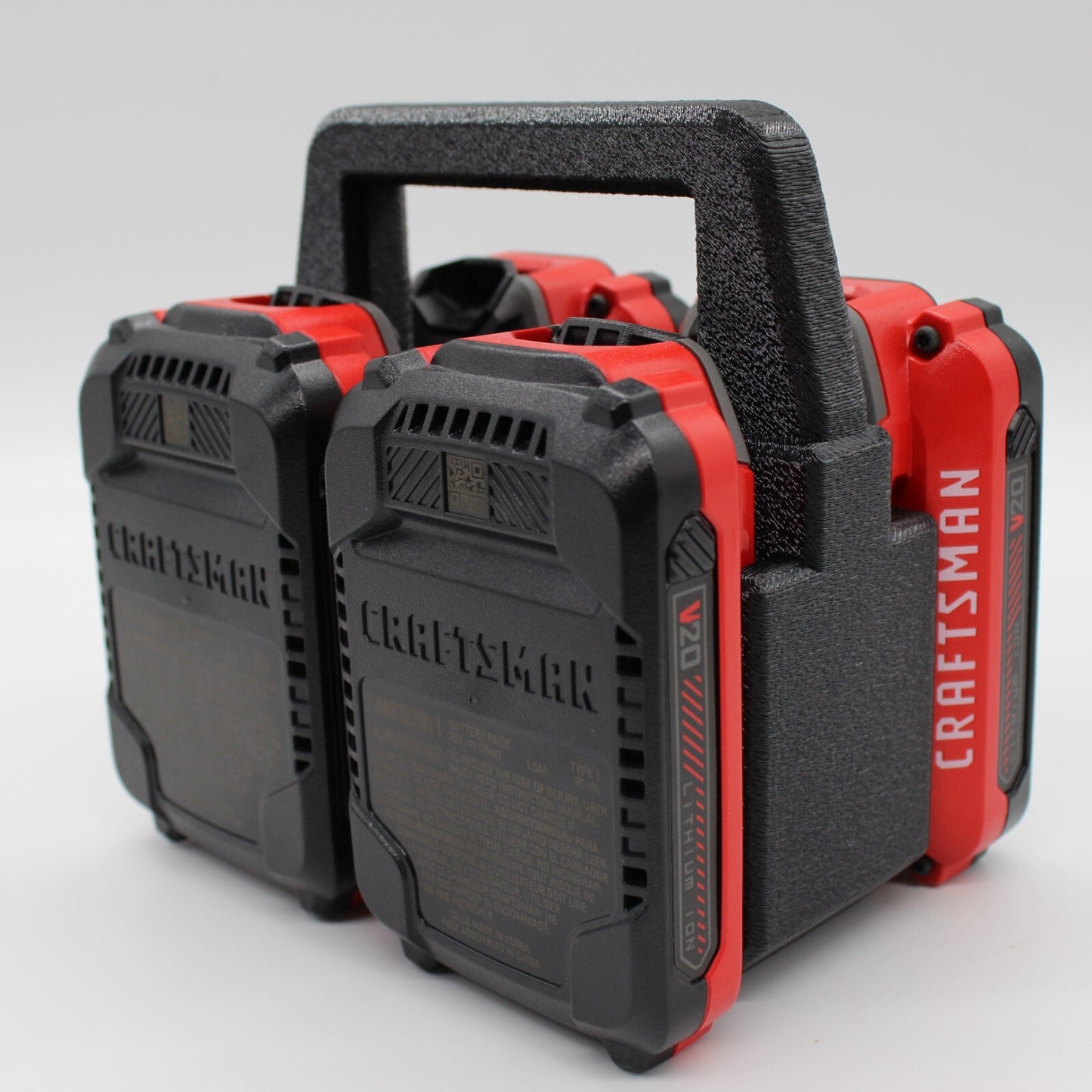 Craftsman 20 volt 4 Slot Battery Caddy Carrying Case Battery Holder4