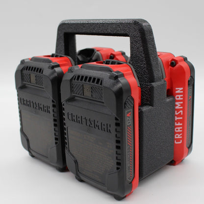 Craftsman 20 volt 4 Slot Battery Caddy Carrying Case Battery Holder4