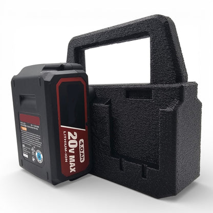 4-Slot Battery Caddy Holder Organizer Compatible with Hyper Tough HT 20V0