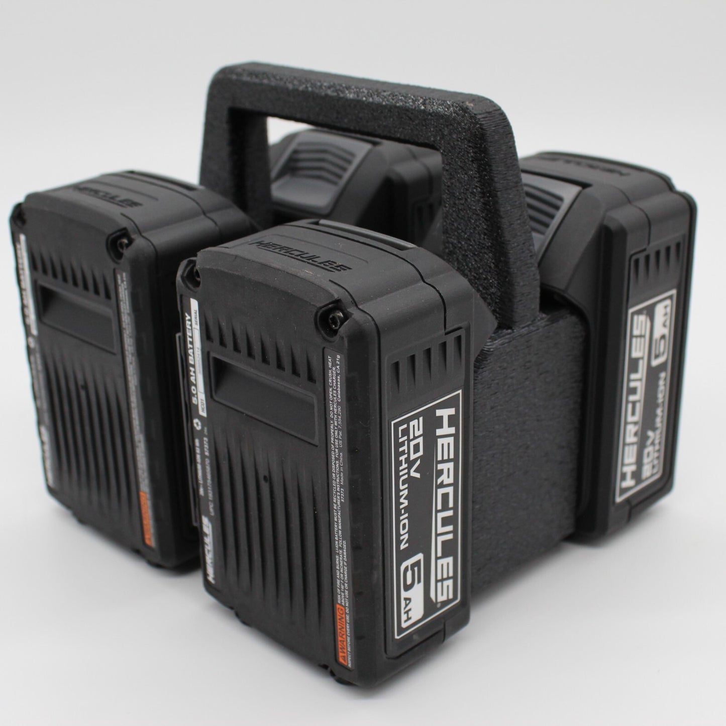 Hercules 20V  4 Slot Battery Caddy Carrying Case Battery Holder4