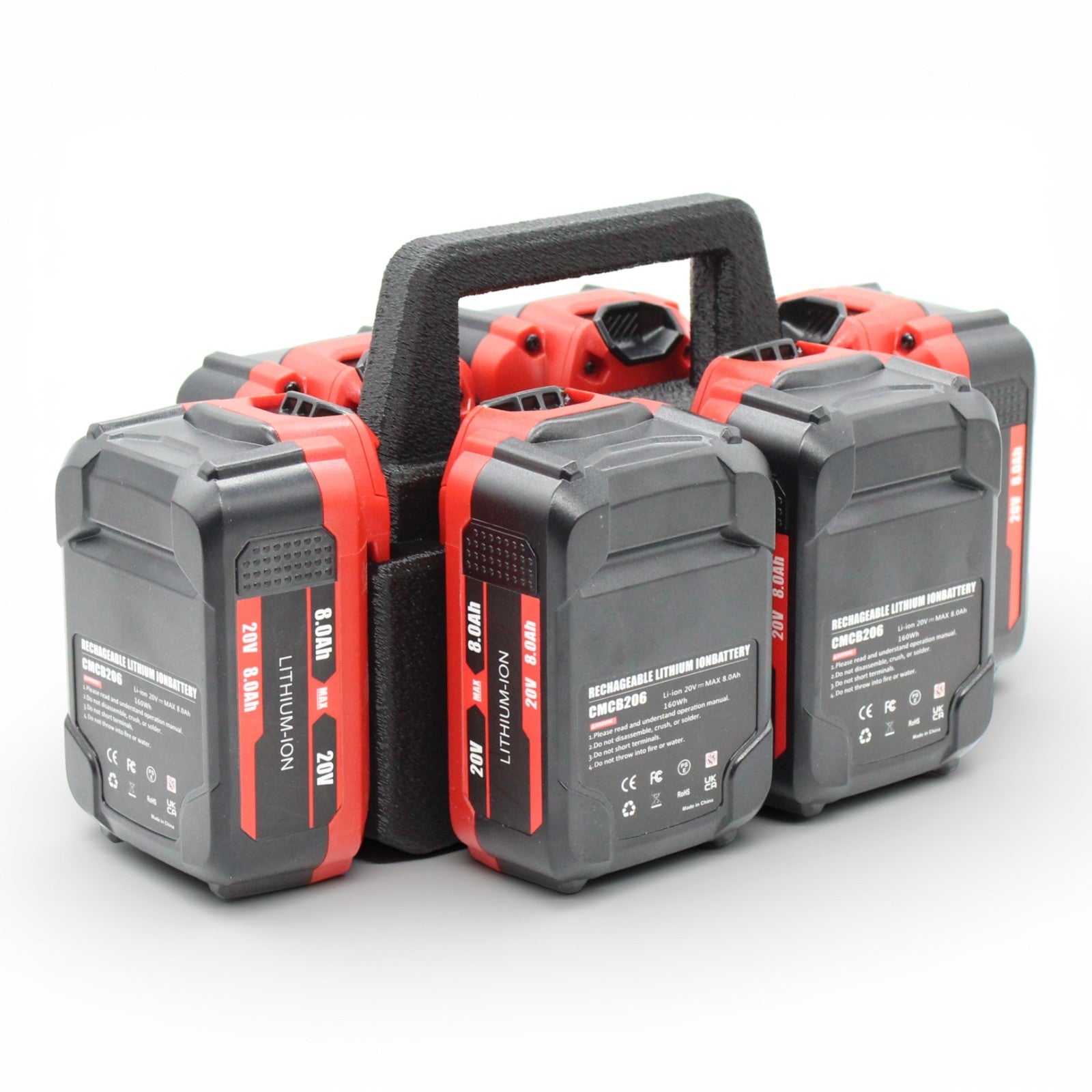 Craftsman 20 volt 6 Slot Battery Caddy Carrying Case Battery Holder4