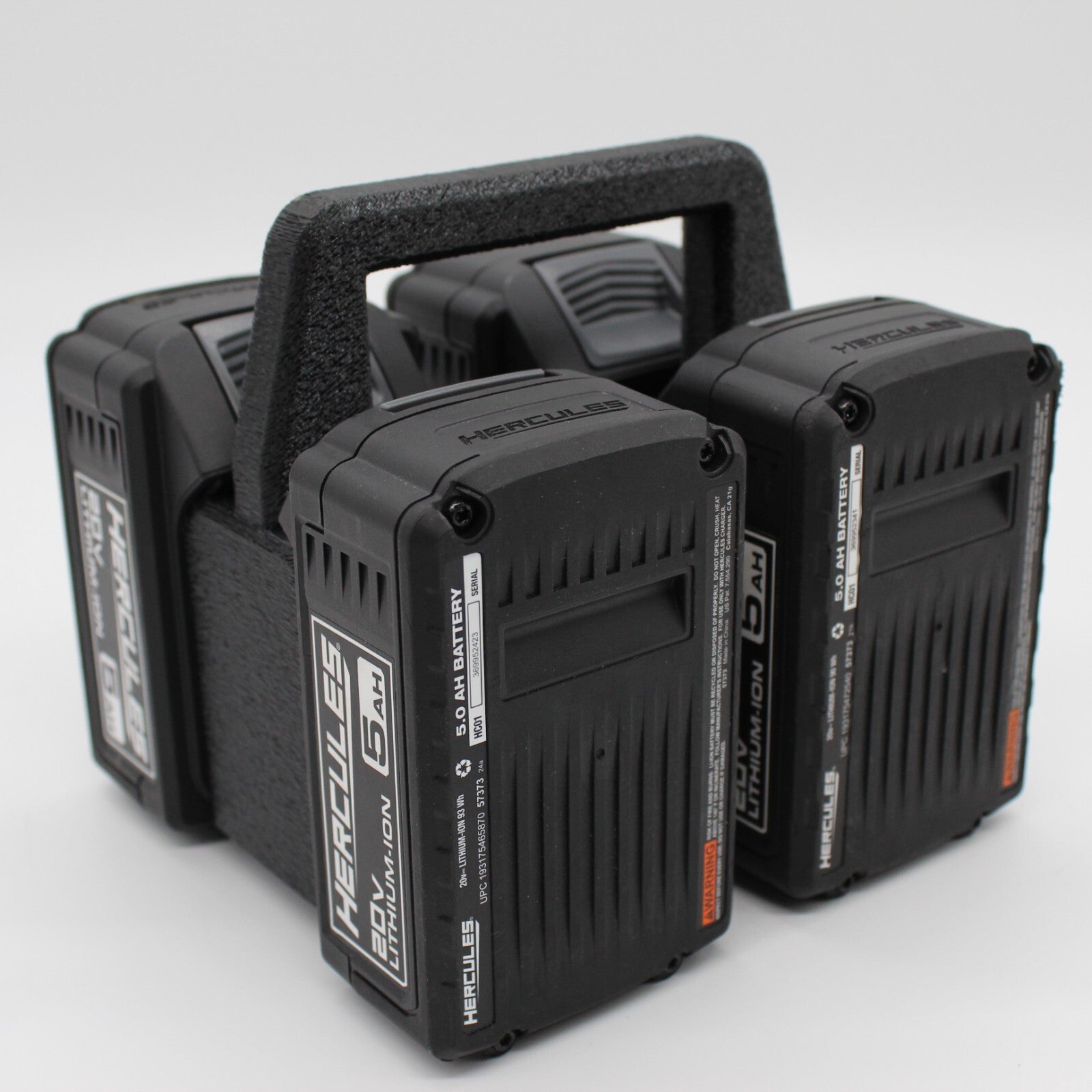 Hercules 20V  4 Slot Battery Caddy Carrying Case Battery Holder6
