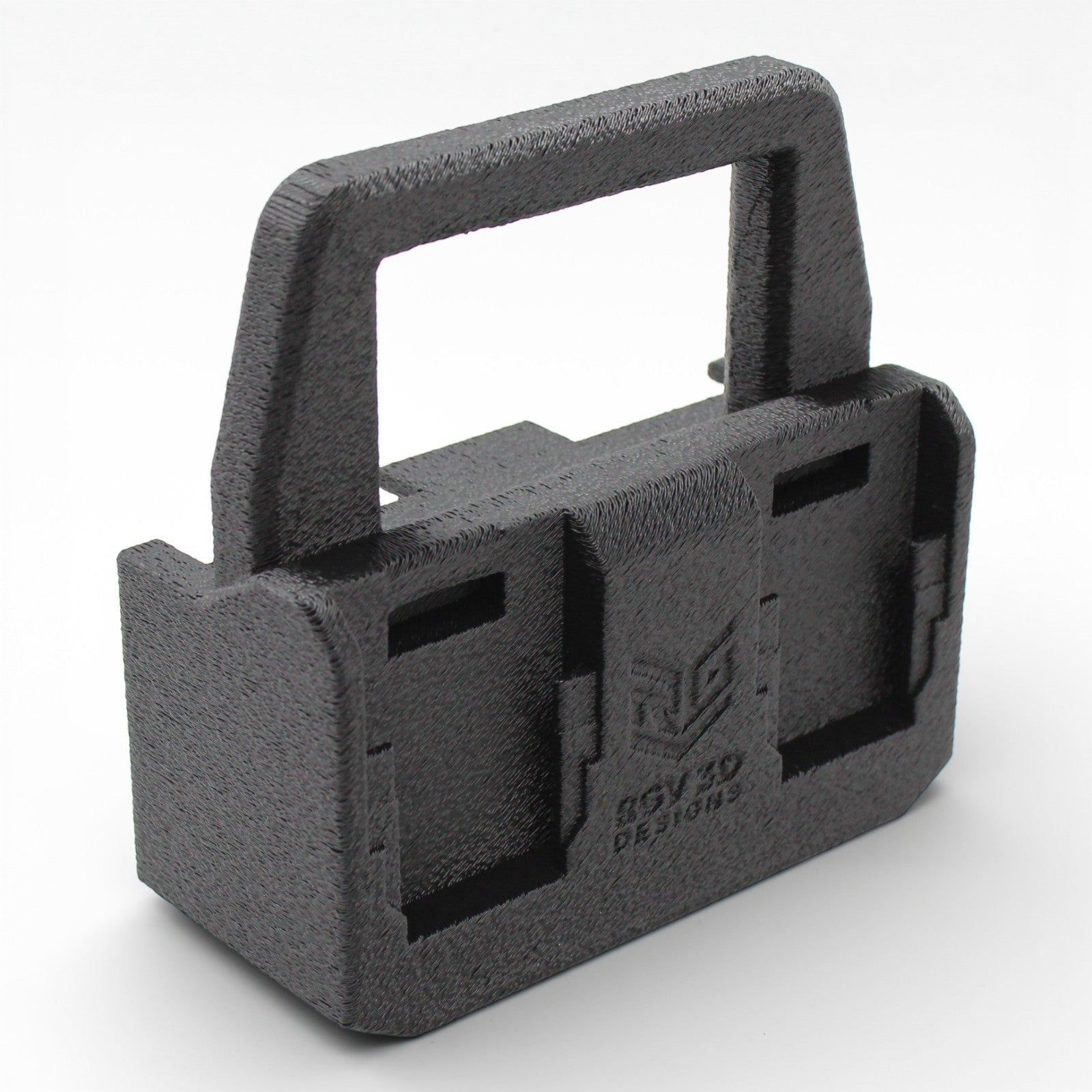 4 Slot Battery Caddy Carrying Holder Compatible w DeWalt 20V 60V & Milwaukee M1815