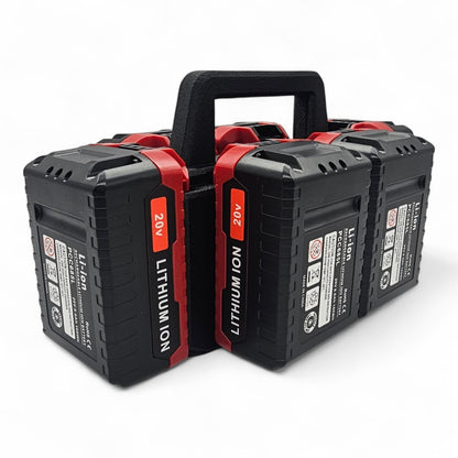 6-Slot Battery Caddy Holder Organizer Compatible with Porter Cable 20V0