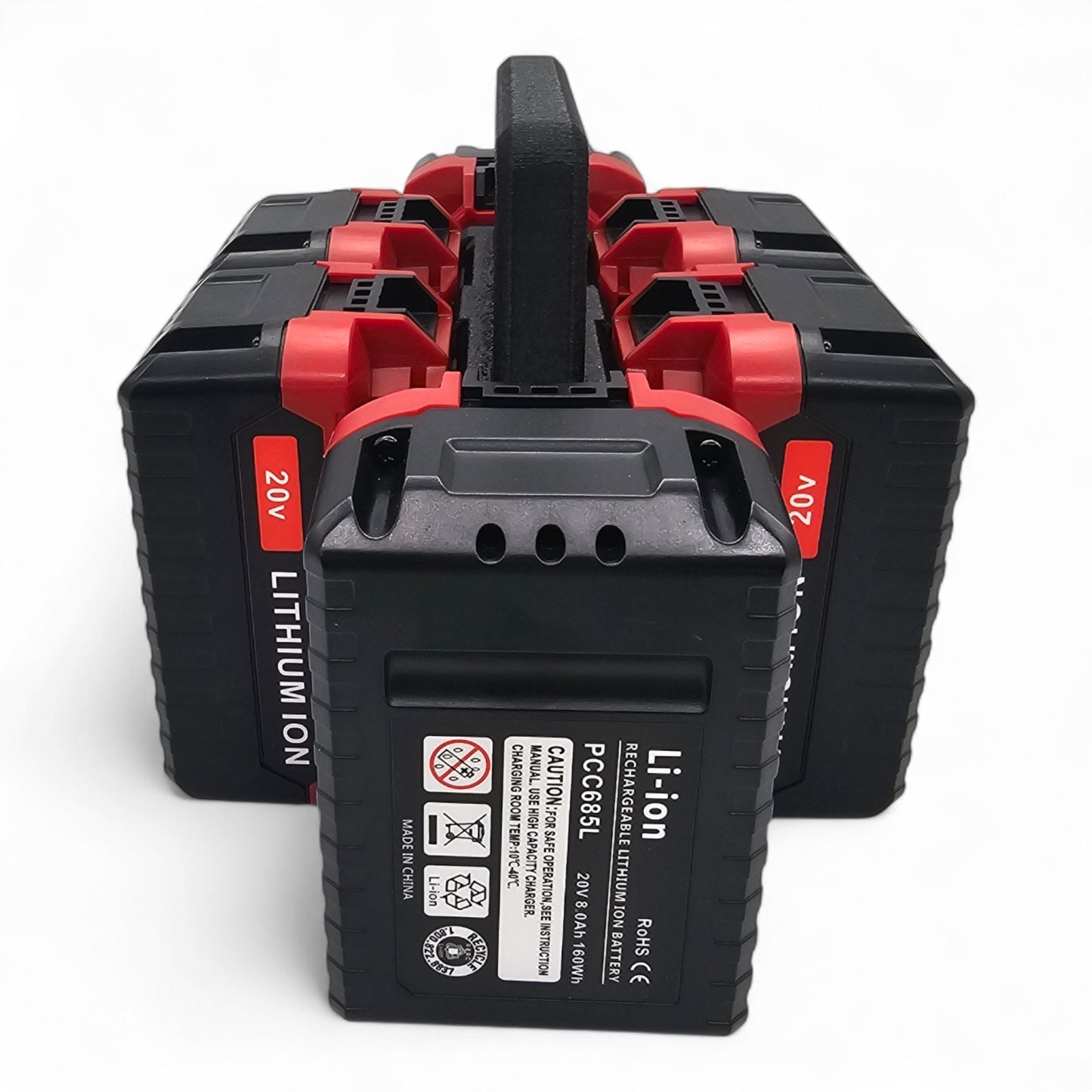 6-Slot Battery Caddy Holder Organizer Compatible with Porter Cable 20V7