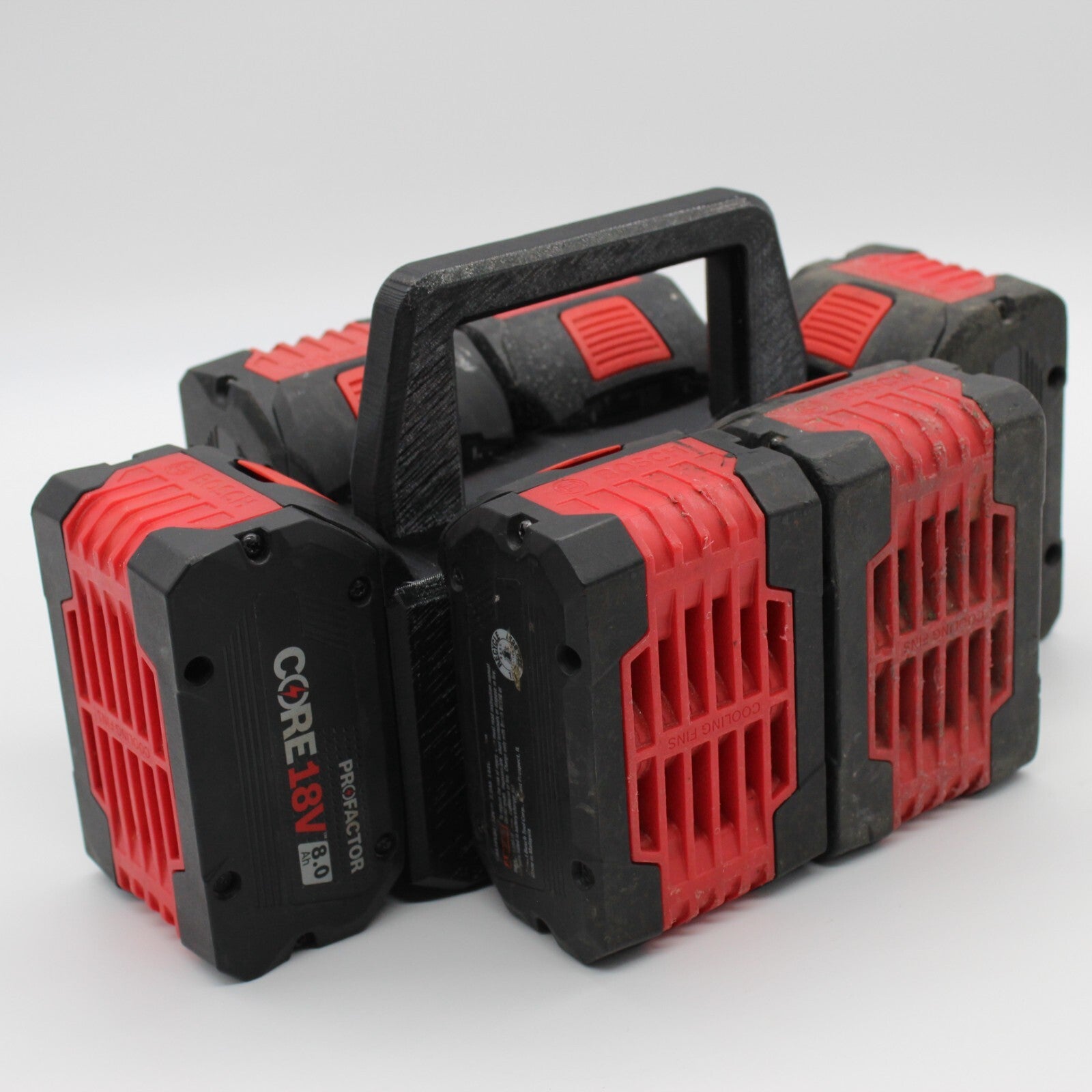 Bosch Power Core 6 Slot Battery Caddy Carrying Case Battery Holder0