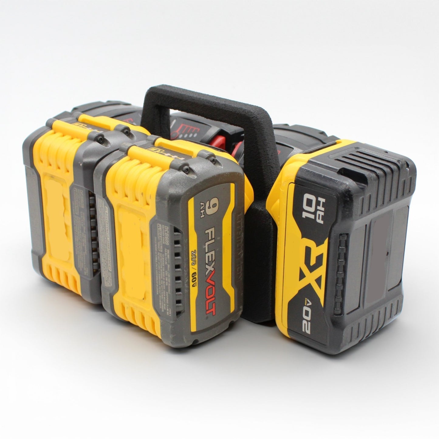 6 Slot Battery Caddy Carrying Holder Compatible w DeWalt 20V 60V & Milwaukee M186