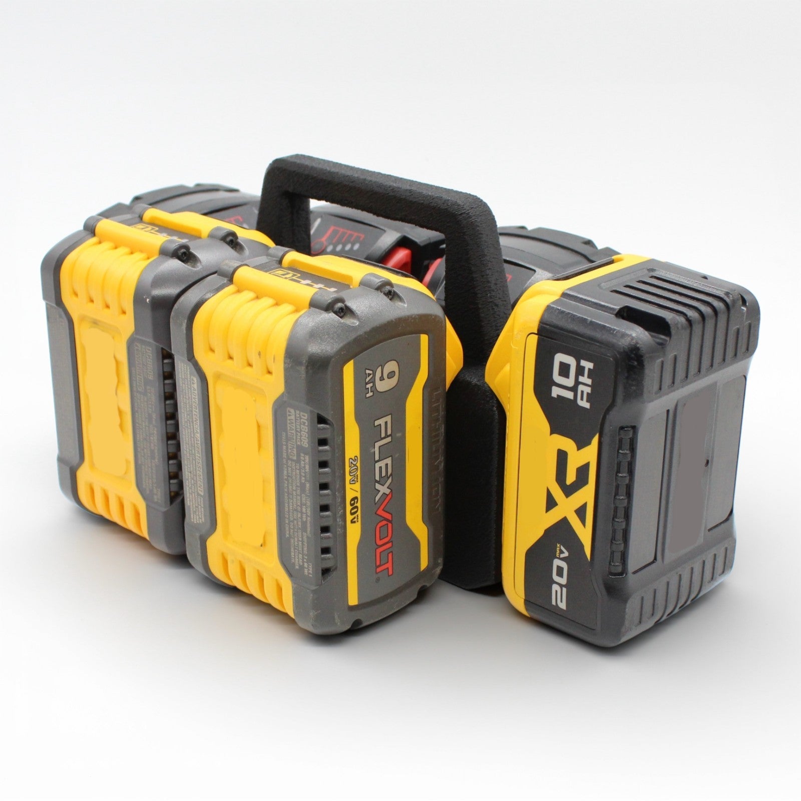 6 Slot Battery Caddy Carrying Holder Compatible w DeWalt 20V 60V & Milwaukee M186