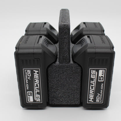 Hercules 20V  4 Slot Battery Caddy Carrying Case Battery Holder5