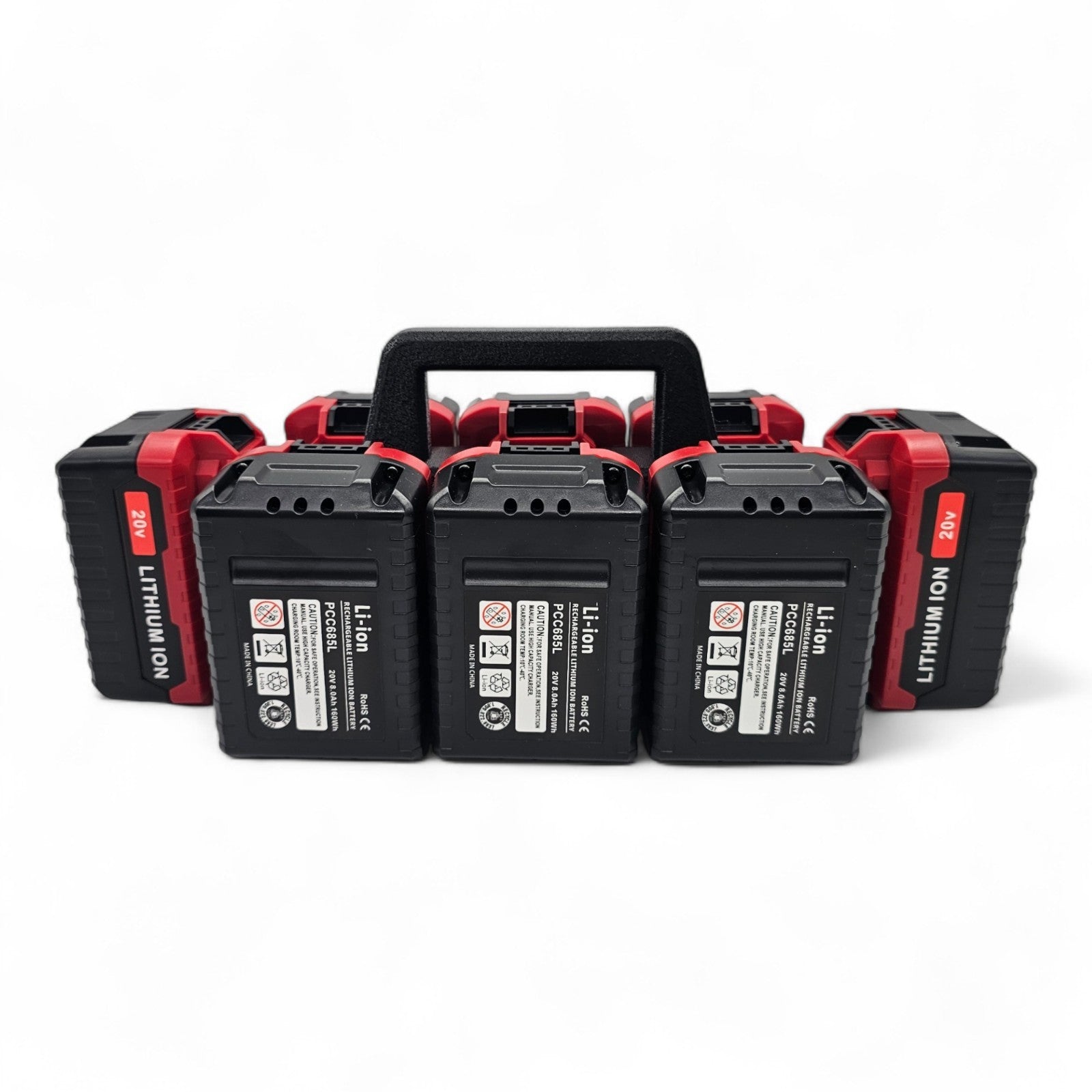 8-Slot Battery Caddy Holder Organizer Compatible with Porter Cable 20V7