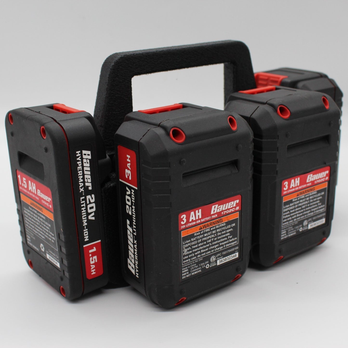 Bauer 20V 6 Slot Battery Caddy Carrying Case Battery Holder6