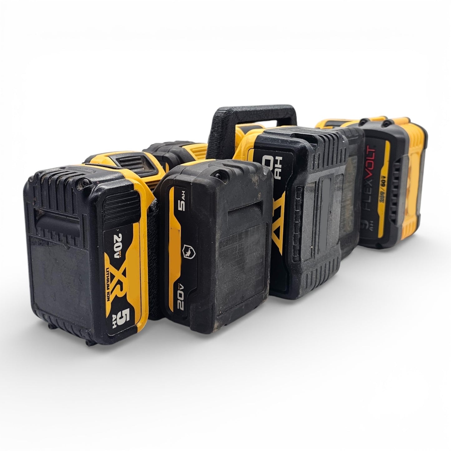 10 Slot Battery Holder Organizer Compatible w/ DeWalt 20V 60V XR FlexVolt0