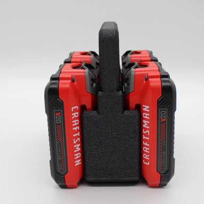 Craftsman 20 volt 4 Slot Battery Caddy Carrying Case Battery Holder1