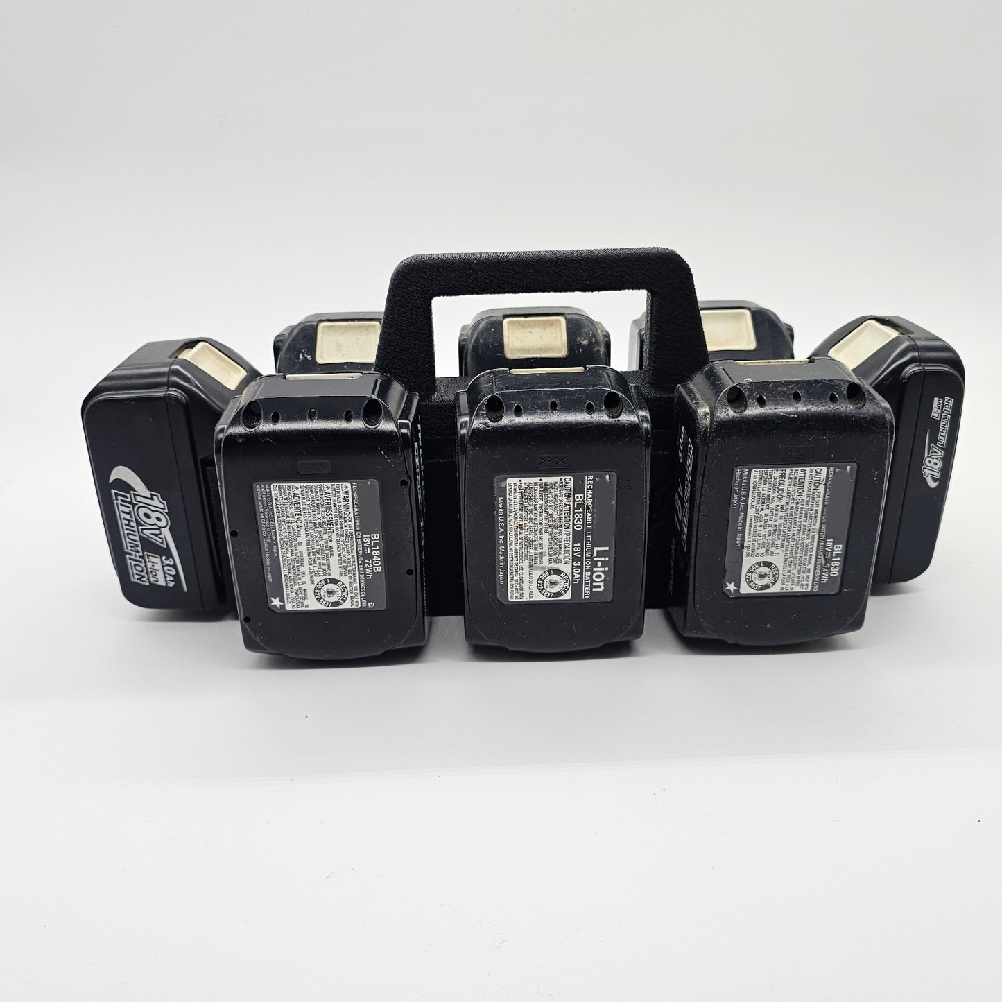 8 Slot Battery Holder Organizer Compatible w/ Makita 18V Batteries5