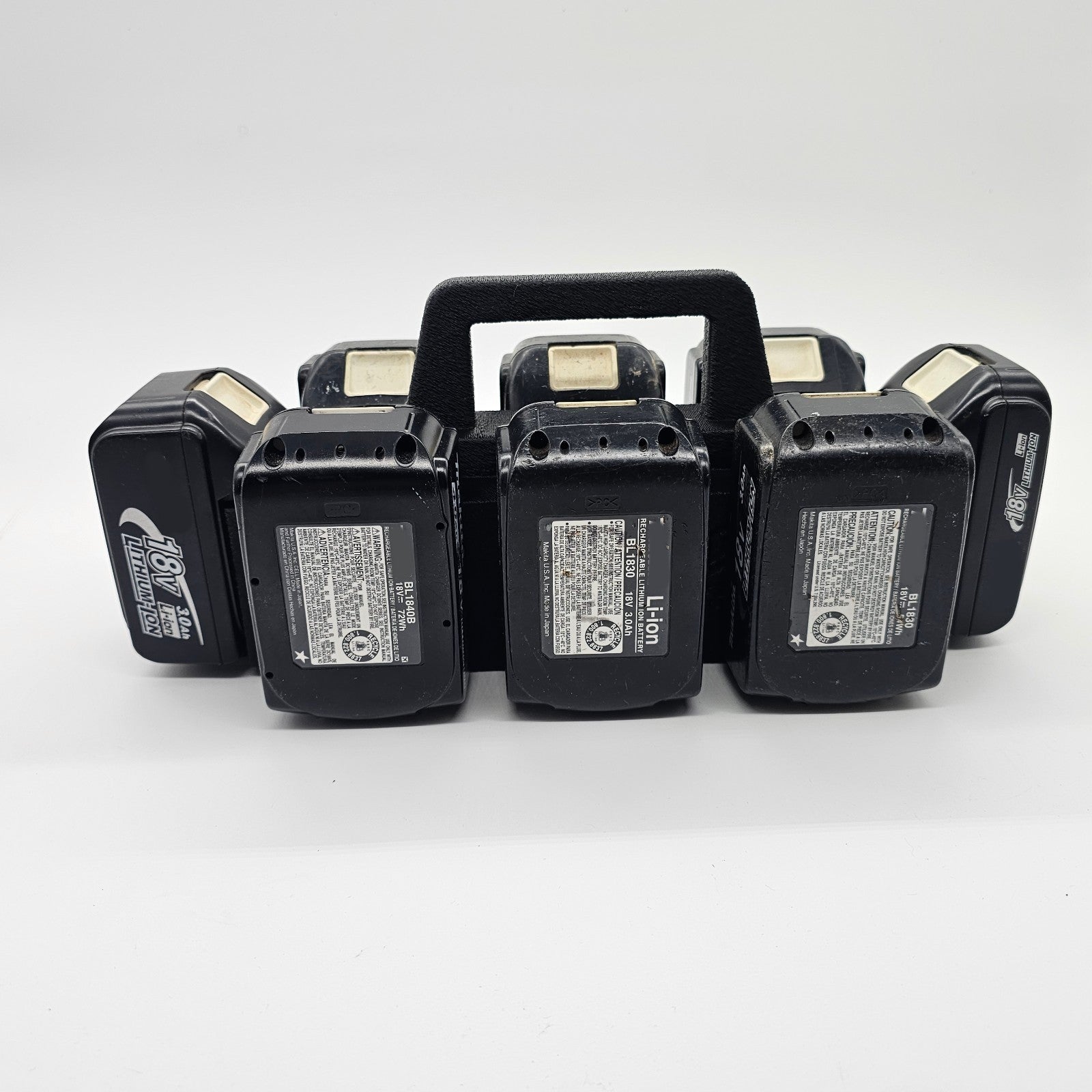 8 Slot Battery Holder Organizer Compatible w/ Makita 18V Batteries5