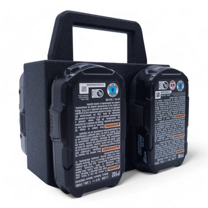18V Battery Holder Caddy - 4 Slot Organizer Compatible with Ryobi One+0