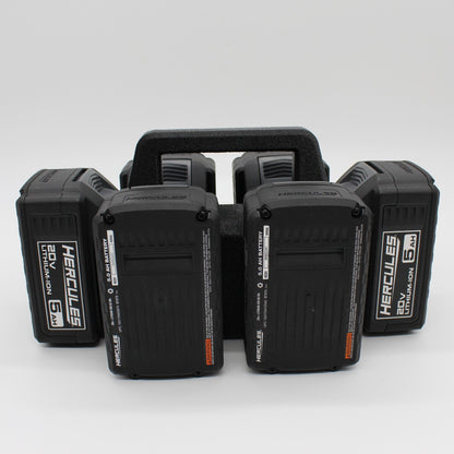 Hercules 20V 6 Slot Battery Caddy Carrying Case Battery Holder7
