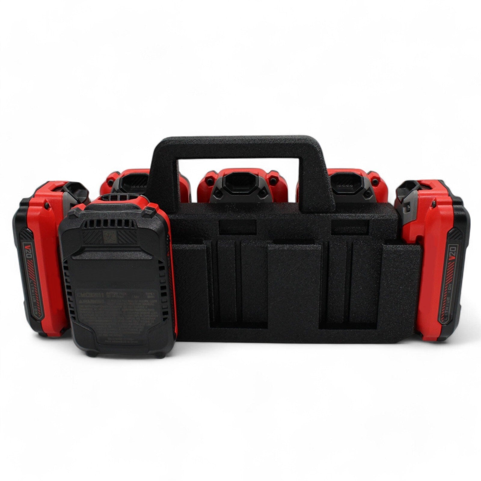 Craftsman 20 volt 8 Slot Battery Caddy Carrying Case Battery Holder4