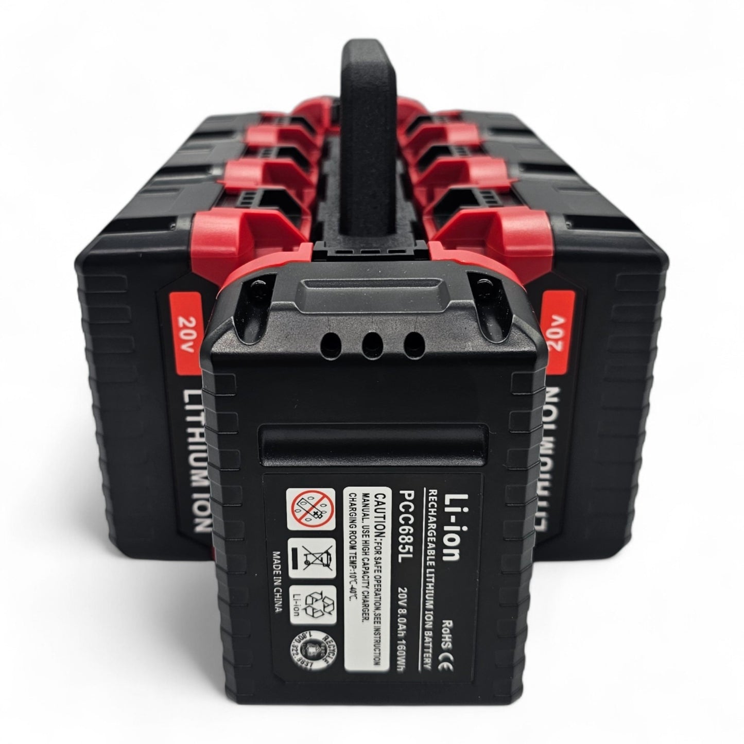 8-Slot Battery Caddy Holder Organizer Compatible with Porter Cable 20V5