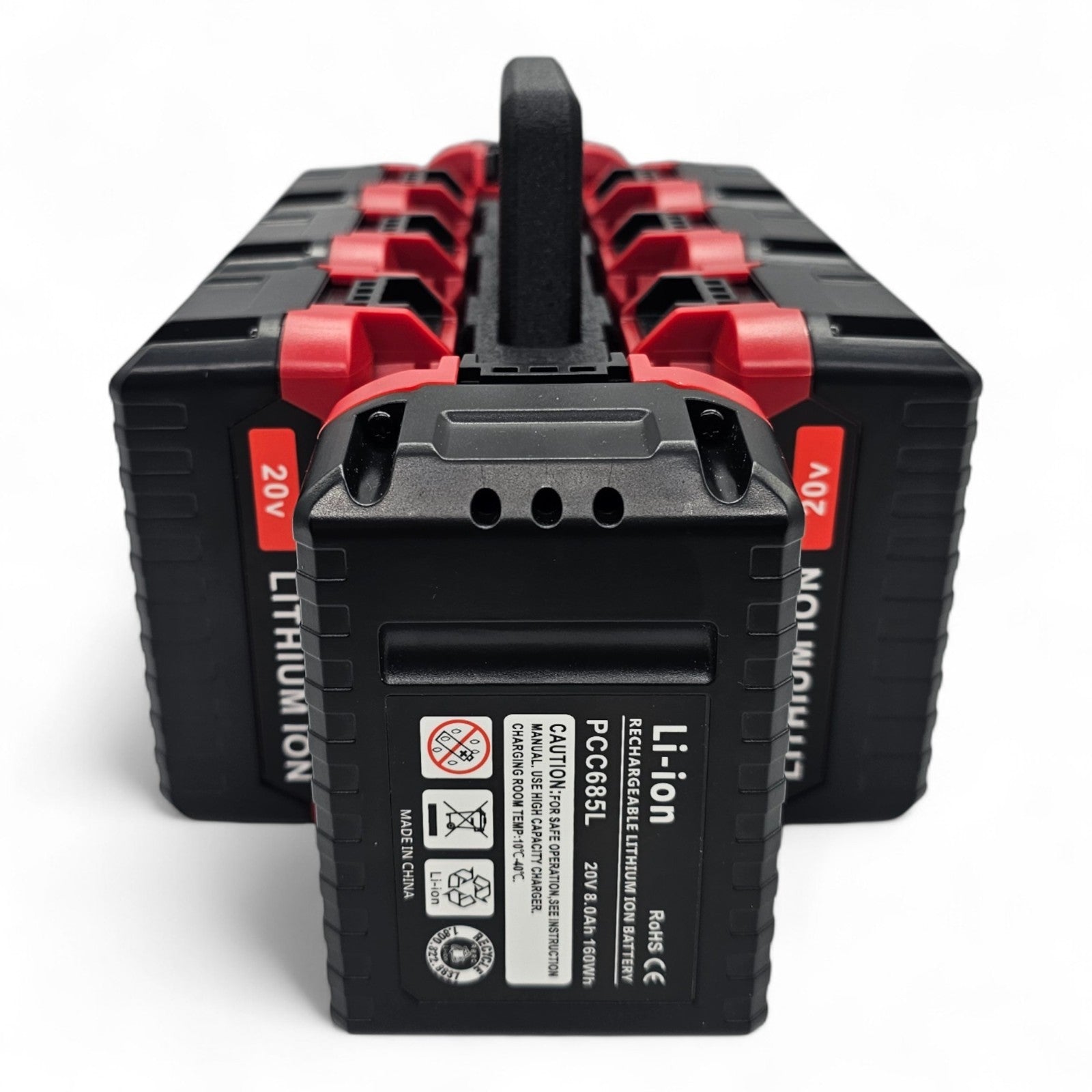 8-Slot Battery Caddy Holder Organizer Compatible with Porter Cable 20V5