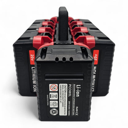 8-Slot Battery Caddy Holder Organizer Compatible with Porter Cable 20V5