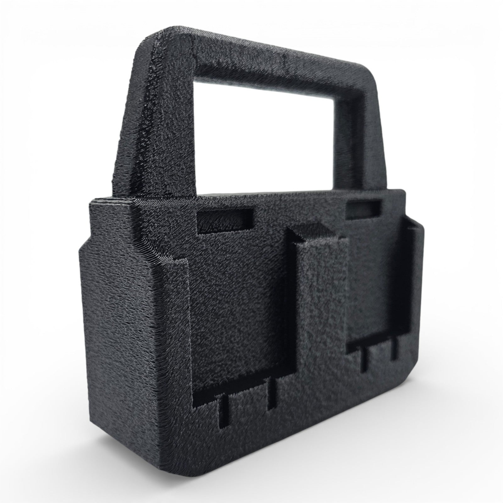 4-Slot Battery Caddy Holder Organizer Compatible with Hyper Tough HT 20V3