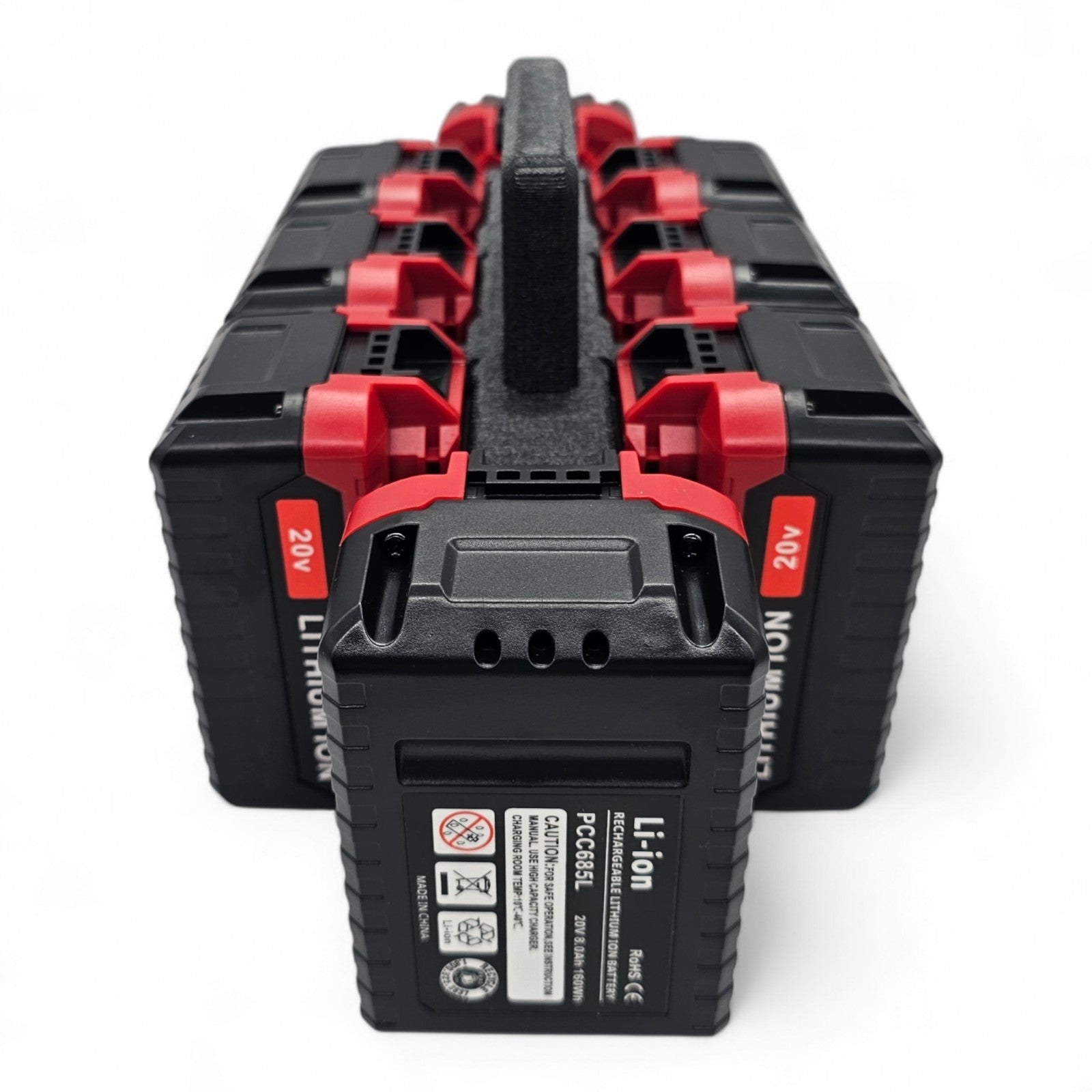 8-Slot Battery Caddy Holder Organizer Compatible with Porter Cable 20V1