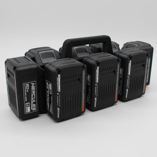 Hercules  20 volt 8 Slot Battery Caddy Carrying Case Battery Holder0
