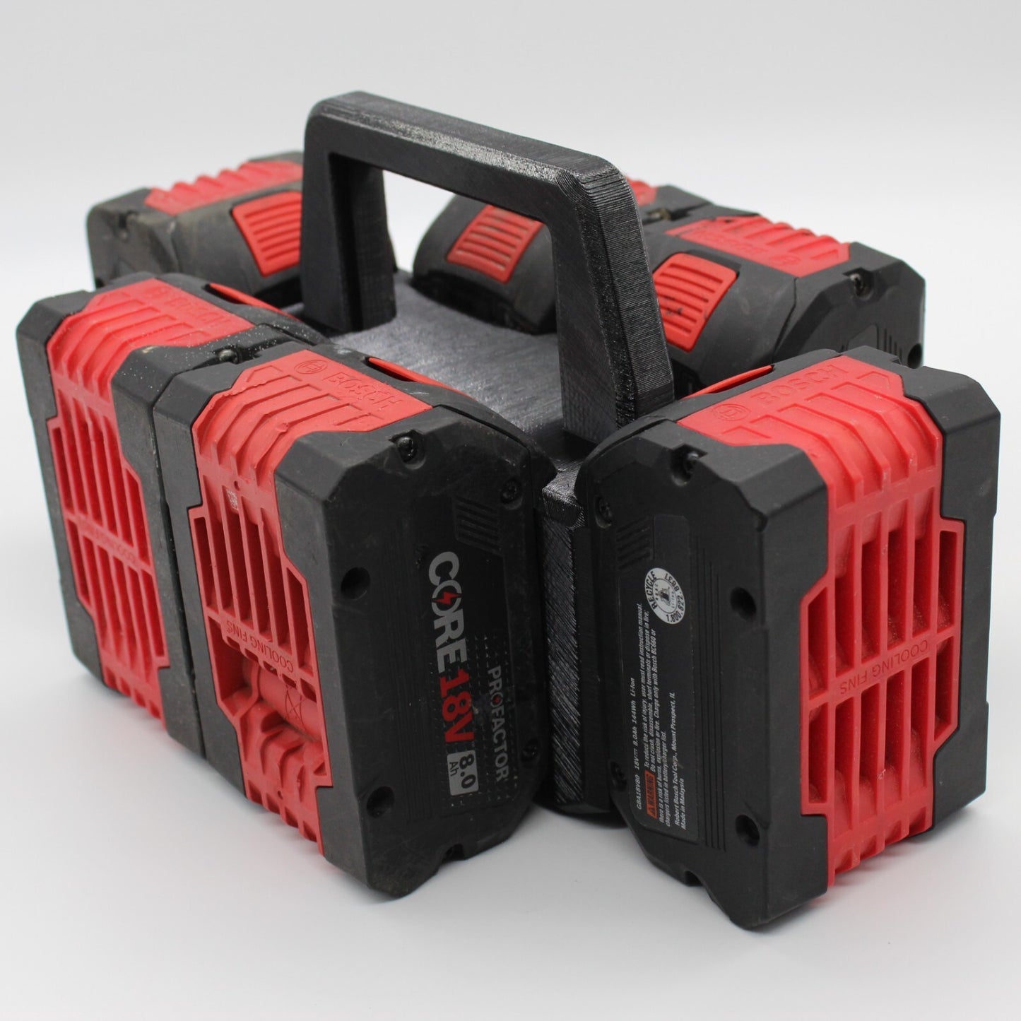 Bosch Power Core 6 Slot Battery Caddy Carrying Case Battery Holder6