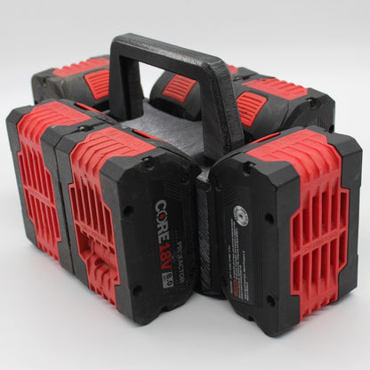 Bosch Power Core 6 Slot Battery Caddy Carrying Case Battery Holder6