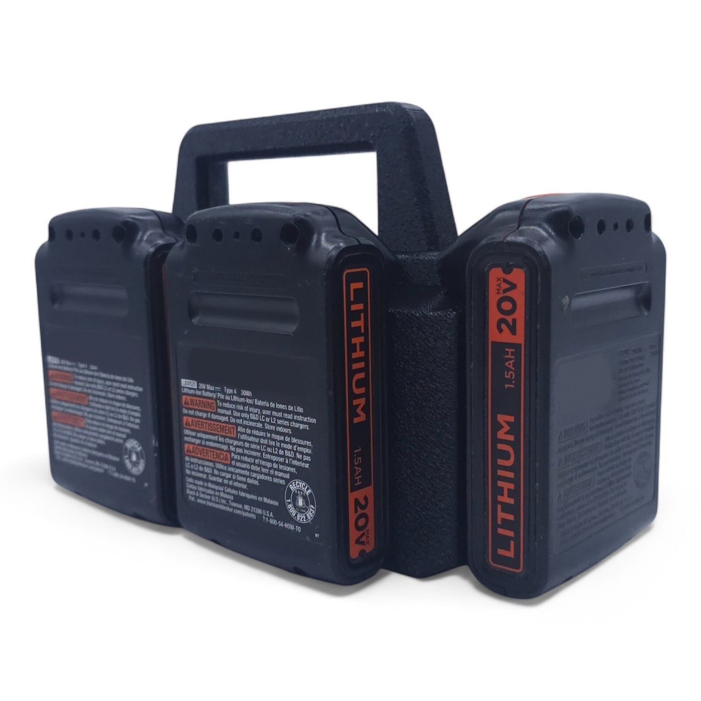 Black & Decker 20V Battery Caddy Holder  6-Slot Organizer0