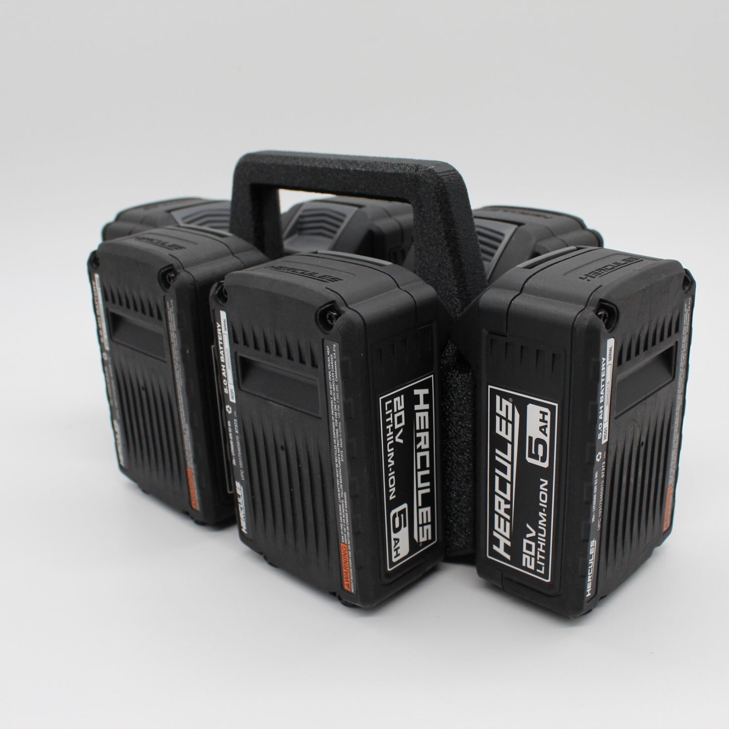 Hercules 20V 6 Slot Battery Caddy Carrying Case Battery Holder4
