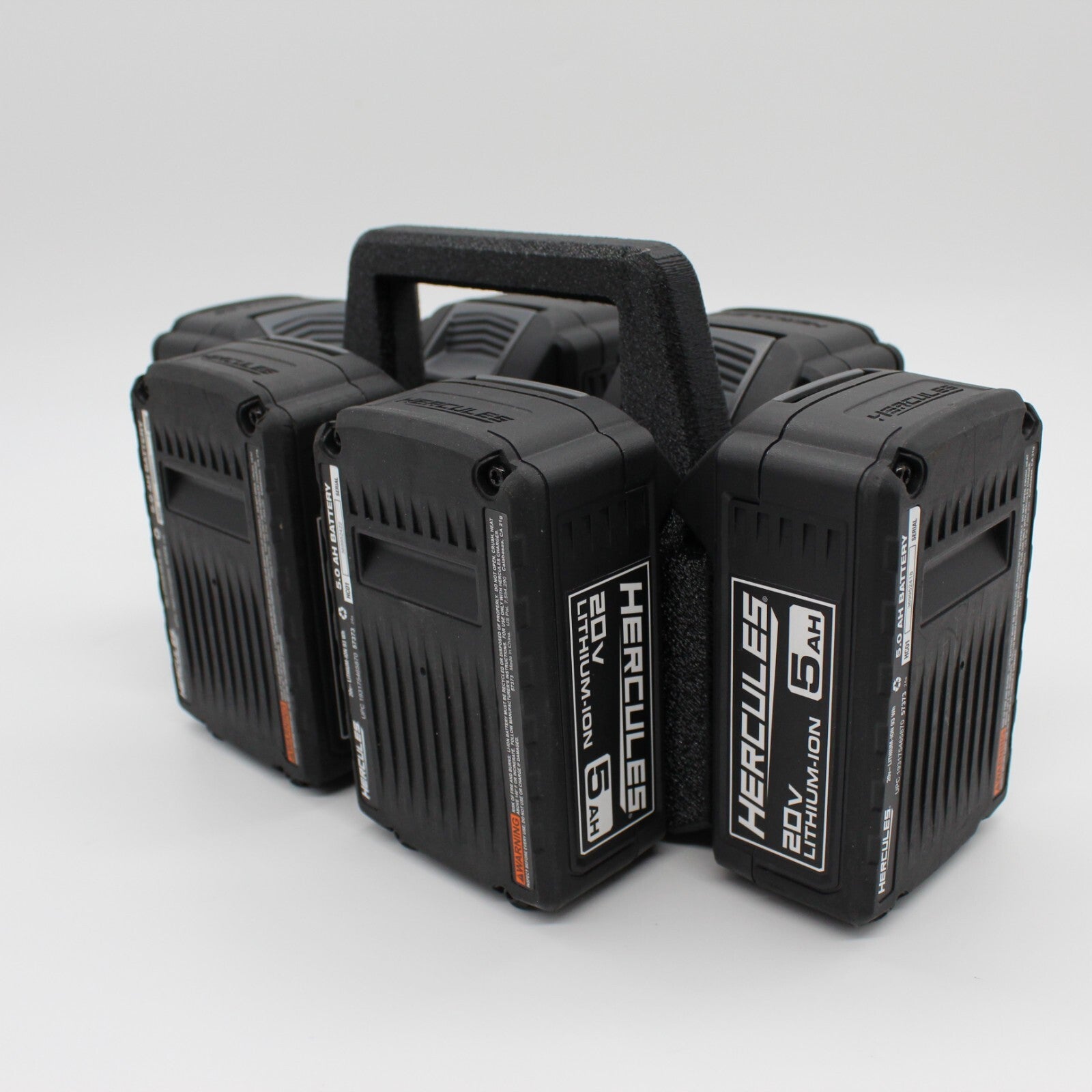 Hercules 20V 6 Slot Battery Caddy Carrying Case Battery Holder4