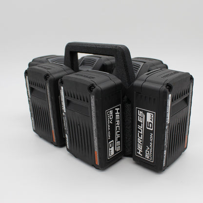 Hercules 20V 6 Slot Battery Caddy Carrying Case Battery Holder4