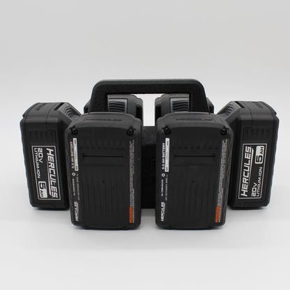 Hercules 20V 6 Slot Battery Caddy Carrying Case Battery Holder3