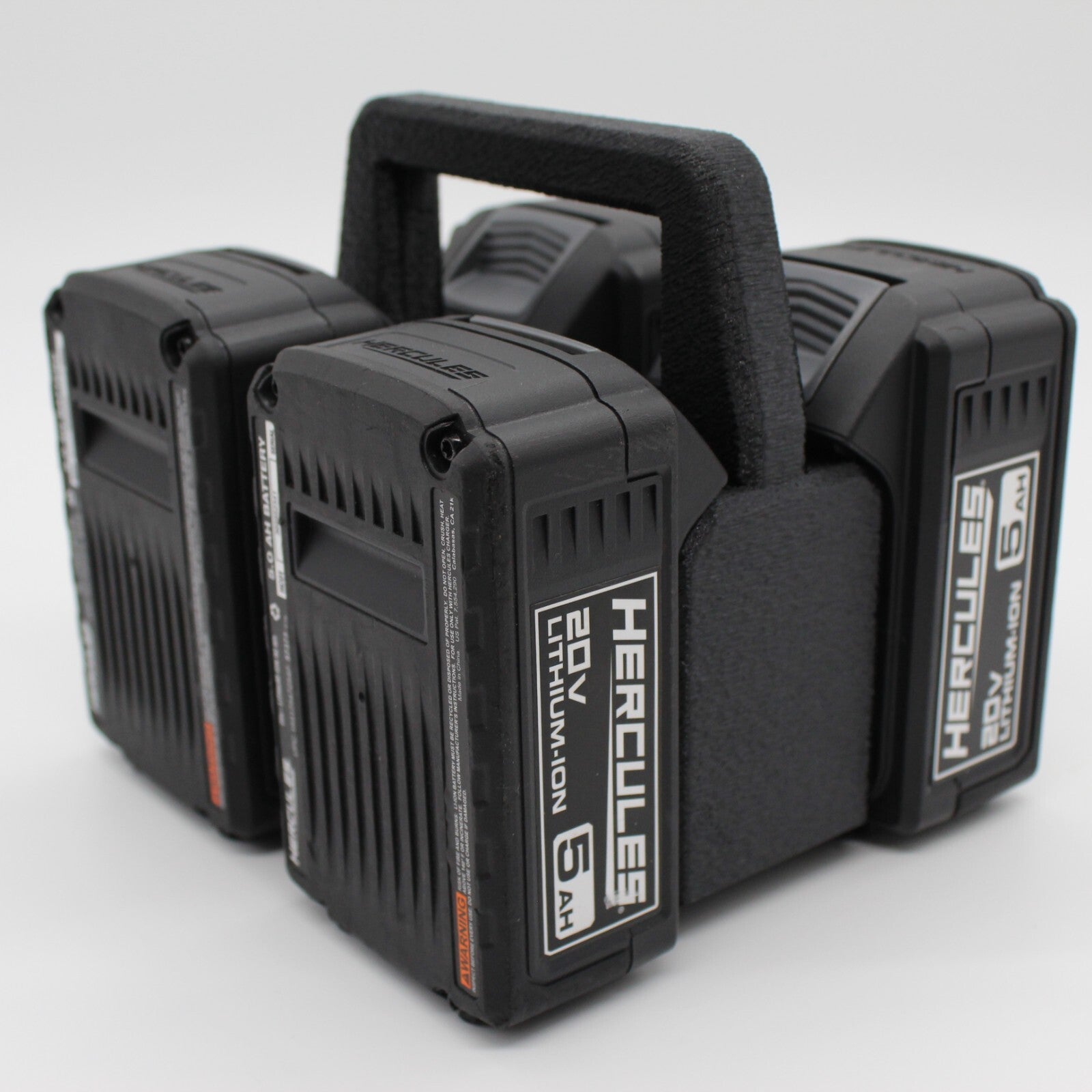 Hercules 20V  4 Slot Battery Caddy Carrying Case Battery Holder0