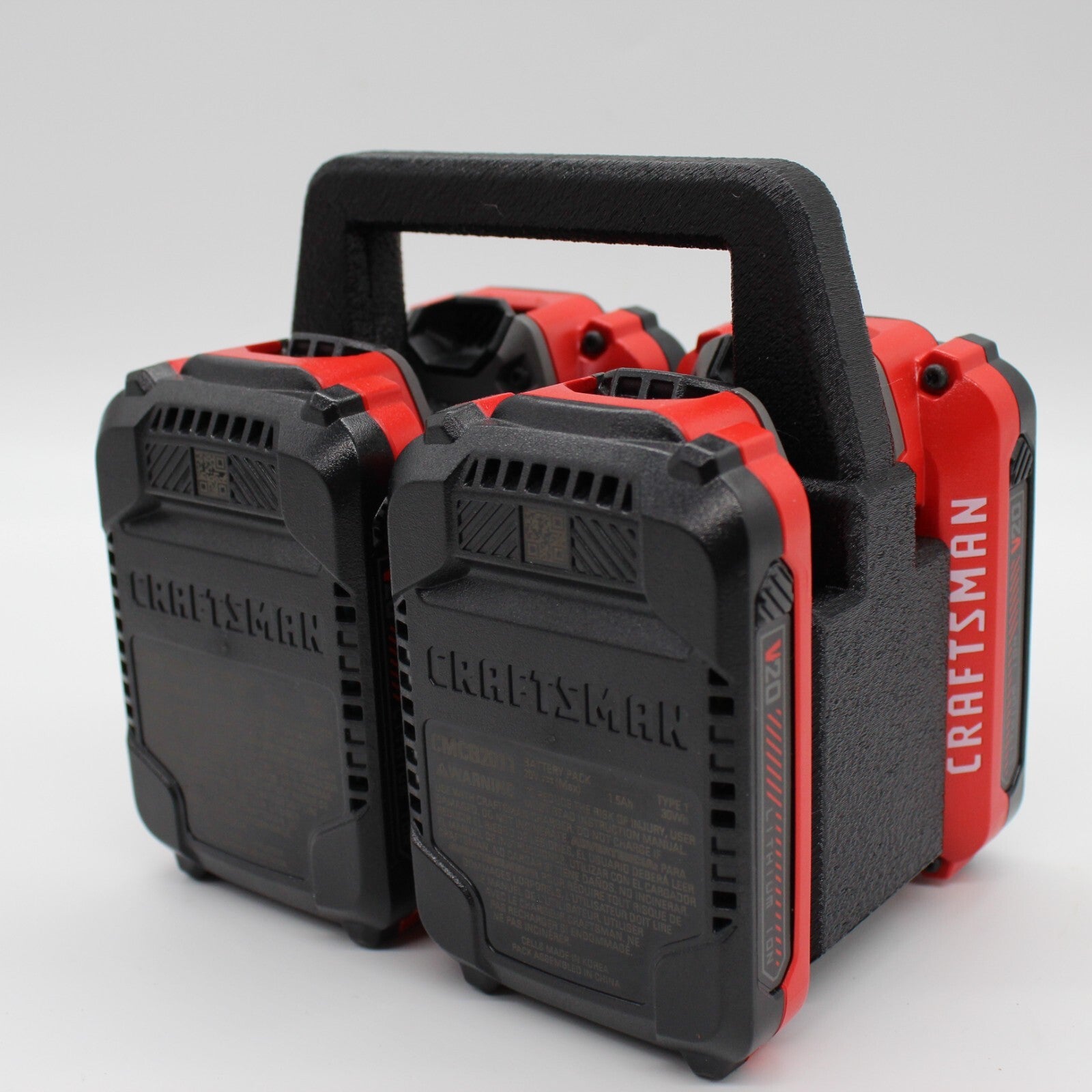 Craftsman 20 volt 4 Slot Battery Caddy Carrying Case Battery Holder0